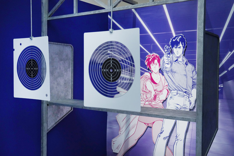 地下射撃場を再現したフォトスポット