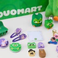 Duolingoおなじみのキャラクターたちがデザインされたグッズ