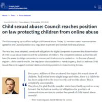 EU理事会の発表（プレスリリース）