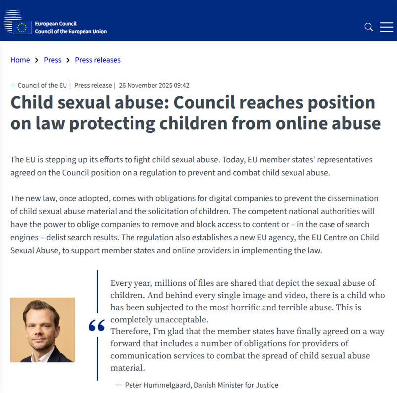 EU理事会の発表(プレスリリース)