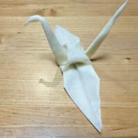 春巻きの皮で作った鶴