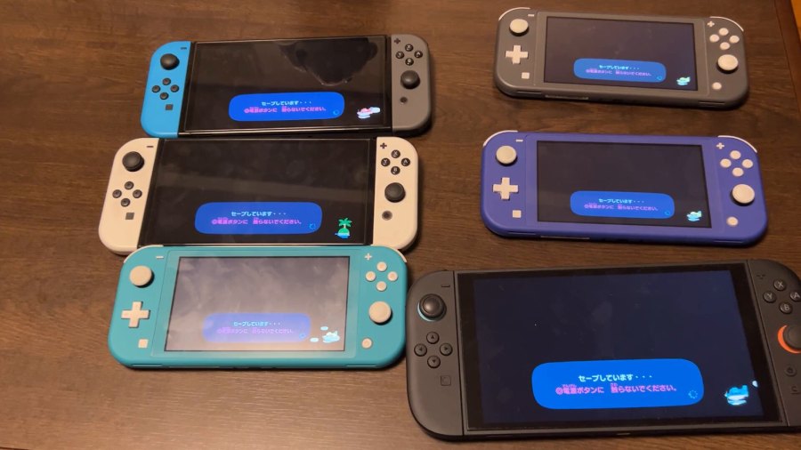 Nanawoさんが所持する6台のSwitch