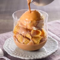 「とんがりコーンフレーク～ティーアフォガード仕立て～」