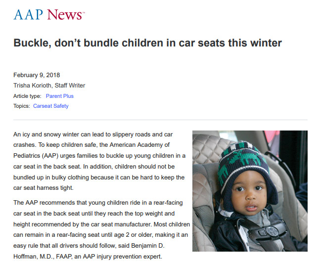 AAP（アメリカ小児科学会）の呼び掛け