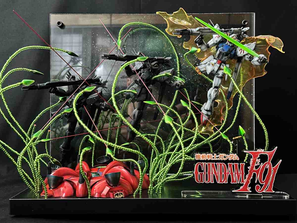 「質量を持った残像」を完全再現　ガンダムF91名シーンのジオラマが圧倒的完成度