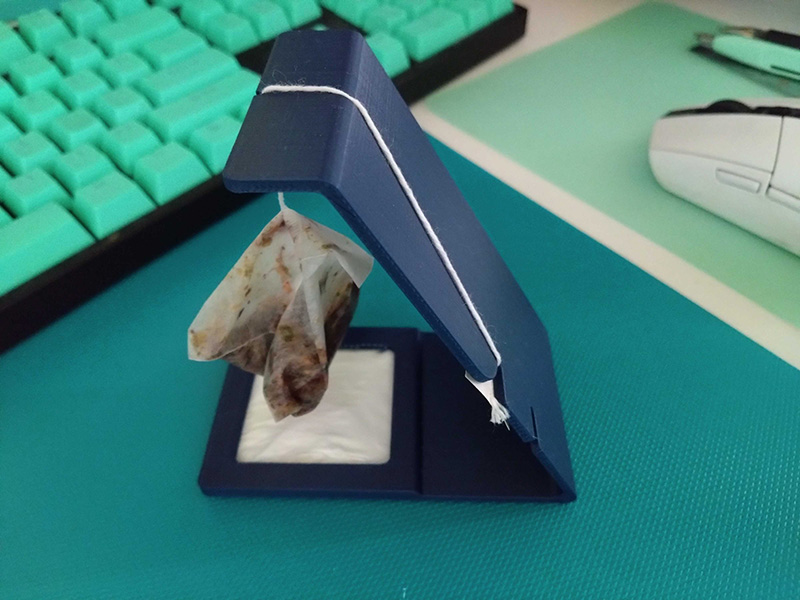 ティーバッグから滴るしずくを受け止める機構もバッチリ