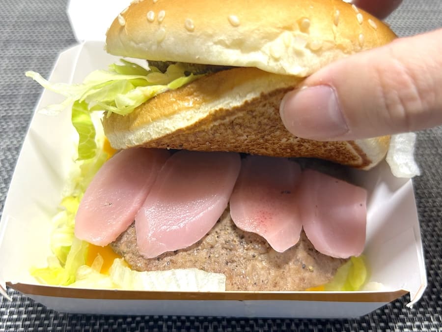 ビッグマックに挟んでみる