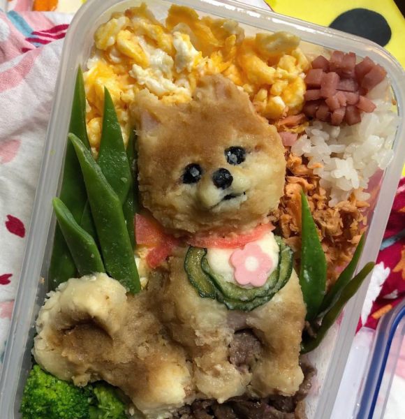 ポメラニアンのキャラ弁