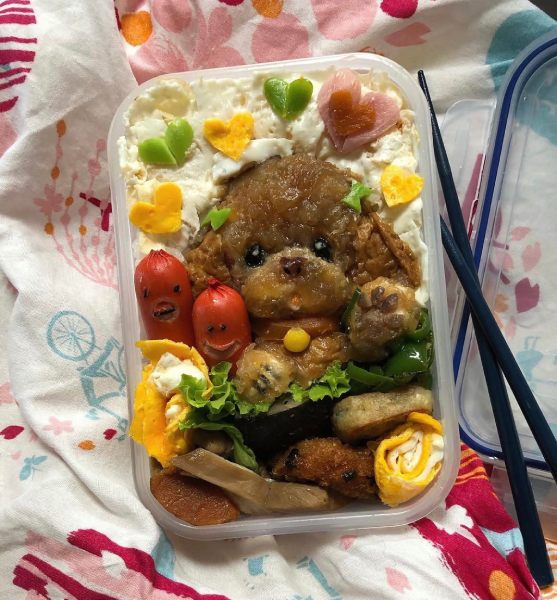 プードルのキャラ弁