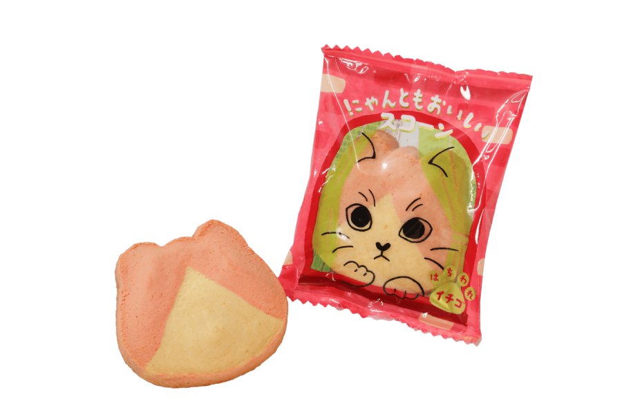 「にゃんともおいしいスコーン はちわれイチゴ」