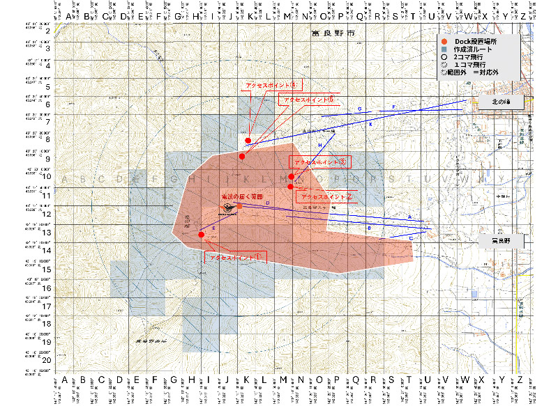 写真:捜索マップ