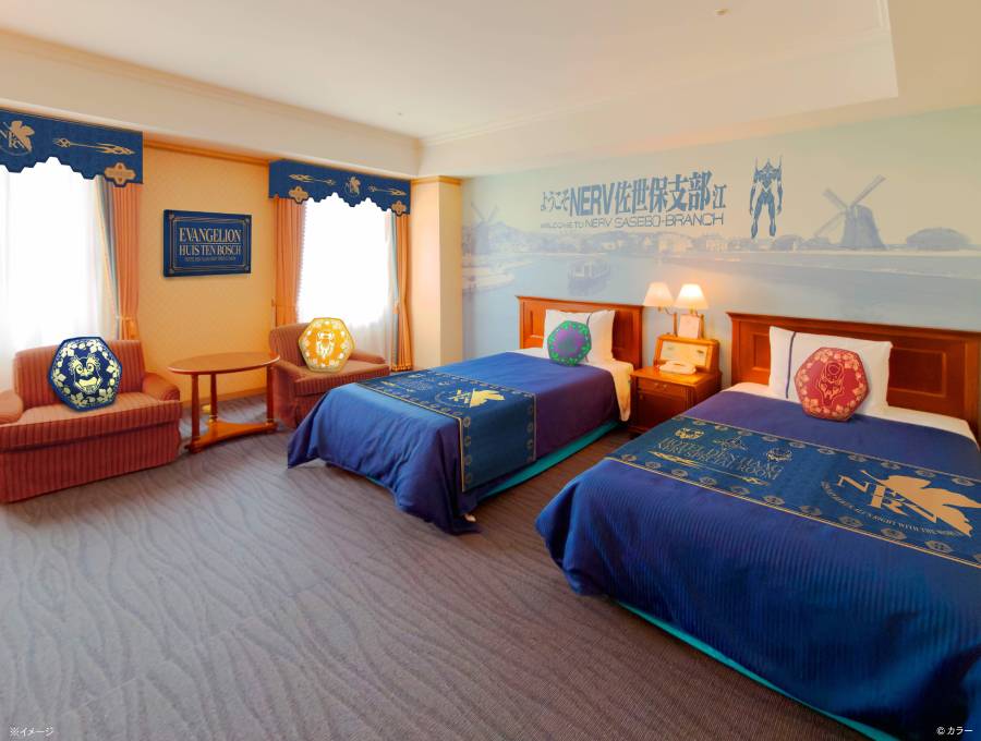 描き下ろしイラストを取り入れたコンセプトルーム