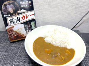 秋田で発見「熊肉カレー」を食べてみた！熊肉＝臭いのイメージは覆るか