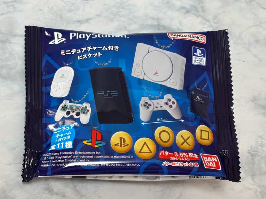 PlayStationミニチュアチャーム付きビスケット