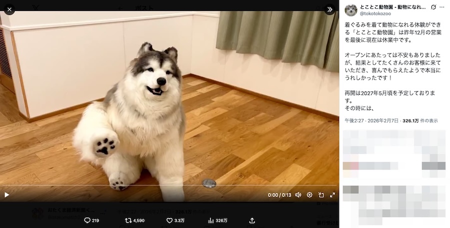 「とことこ動物園」の投稿