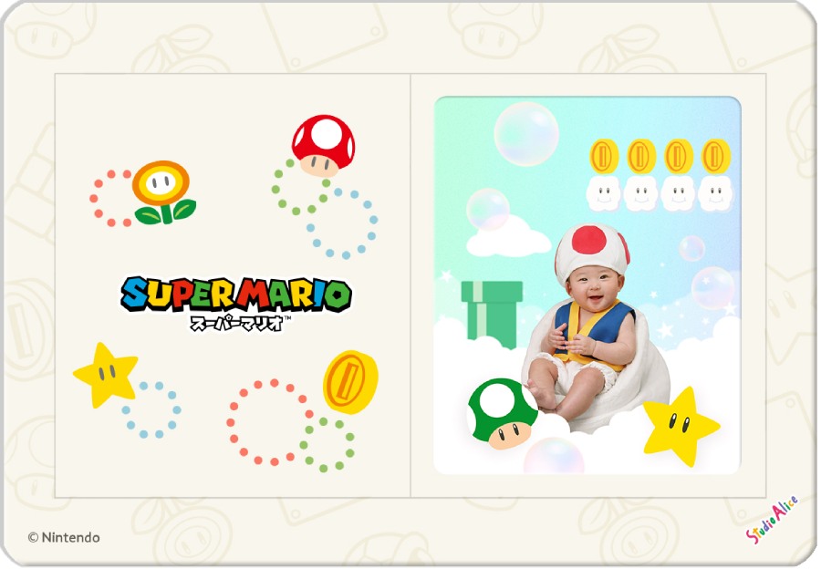 「マイマリオデザイン限定フォトマグネットシート(1カット)」