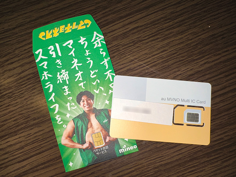 イベントで数量限定配布される「トレーニングSIM」